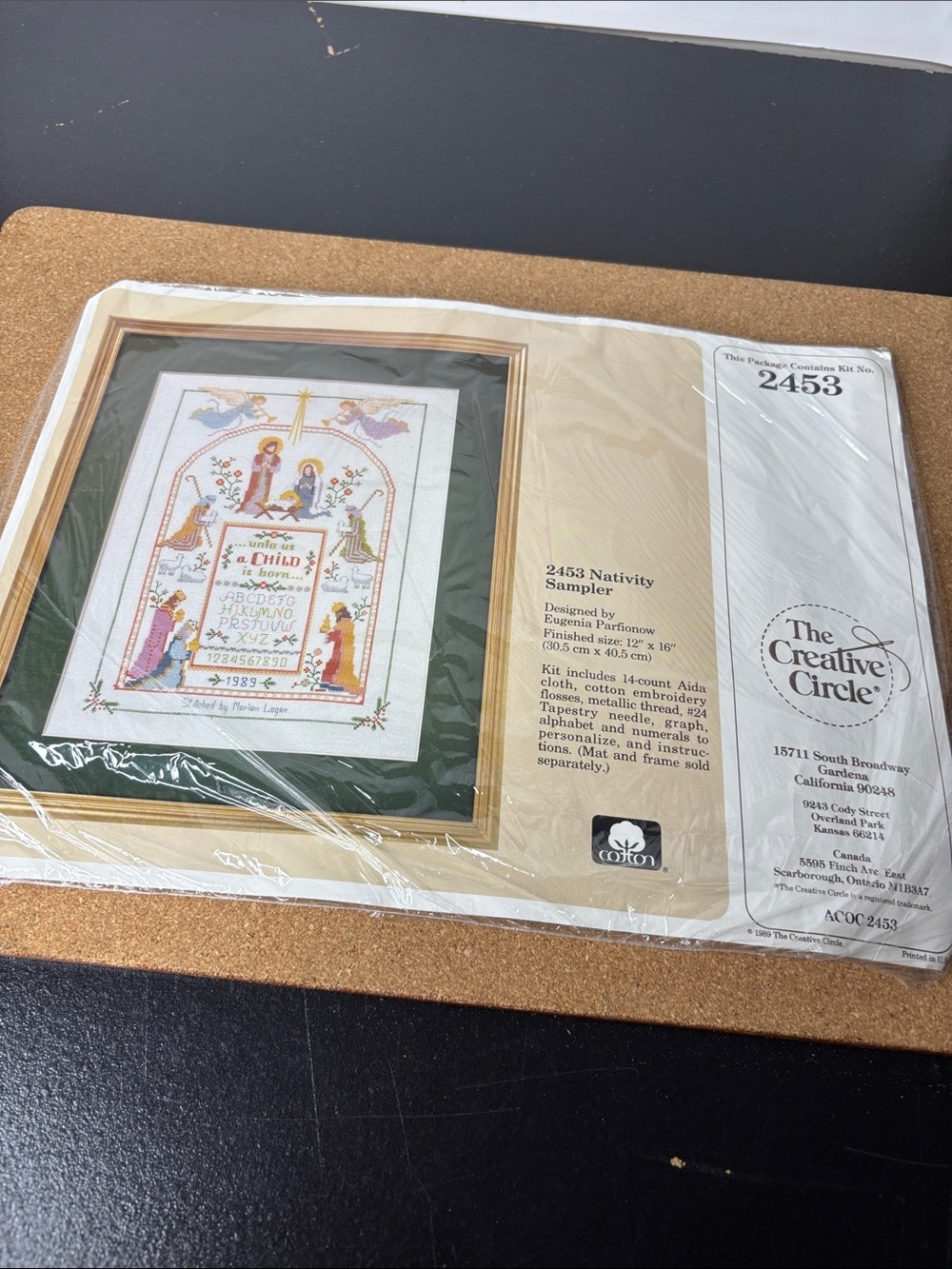 The Creative Circle 2453 Nativity Sampler Cross Stitch Kit